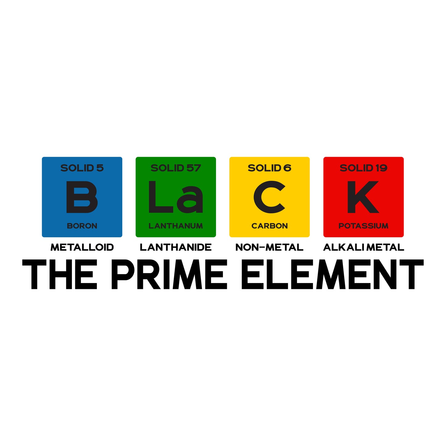 BLACK “The Prime Element “Unisex